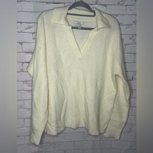 Lucky Brand Women's‎ Cozy Cream Sweater